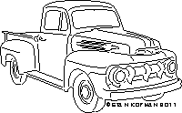1952 ford pickup dxf