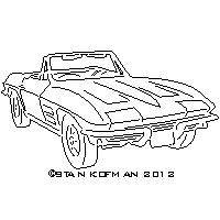 1963 Corvette dxf art