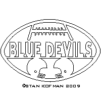 Duke Blue Devils vector dxf