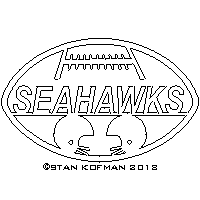 Wagner Seahawks dxf