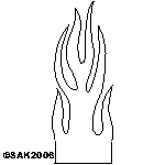 flames dxf