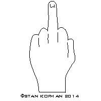 the finger cnc dxf art