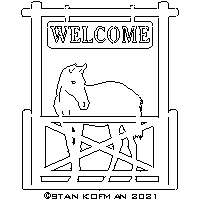 welcome sign dxf