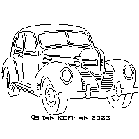 1929 Dodge dxf cnc art