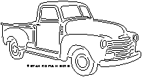 1948 chevy pickup dxf cnc art