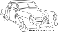 1950 Studebaker dxf cnc art