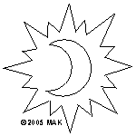 sun moon dxf